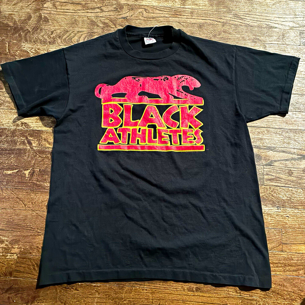 Anvil Men’s XL Black “The Power Factor” Graphic Crew Neck Short Sleeve Tee 1994